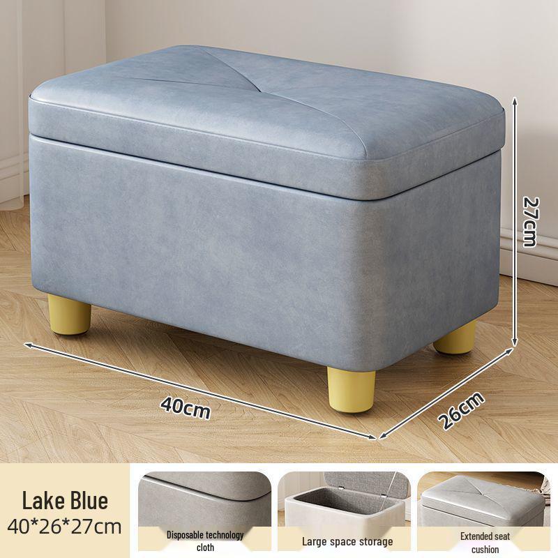 

Компактний прямокутний пуф-стілець для зберігання для передпокою - Міцне сидіння для зміни взуття