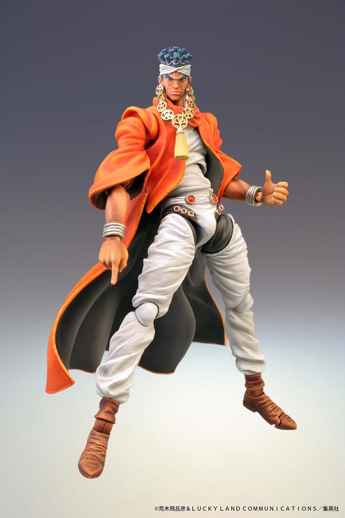 Super pohyblivá figurka Bizarre Adventure Part 150mm malovaná pohyblivá figurka "JoJo's 3" "Muhammad Abdul" cca. PVC&ABS&nylon