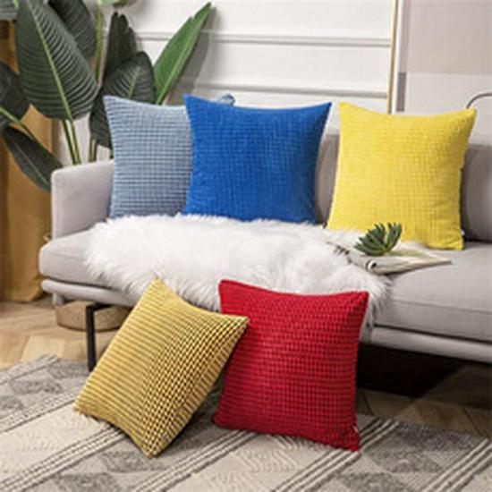 Leather Throw Retro Pillow Luxury Solid Color Cushion For Sofa And Backrest Perfect For Christmas Decor