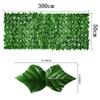 300cm Artificial Green Ivy Hedge Fence Panel Artificial Ivy Leaves Outdoor Home Garden Balcony Fence Screen Turf Decoration