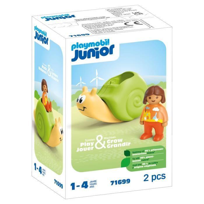 PLAYMOBIL Junior 71699 Enfant Avec Escargot À Bascule, Dès 12 Mois