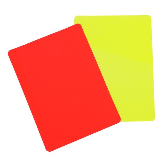 1 sada Fotbalové rozhodčí karty Bright Color Zesílené PVC proti rozbití Fotbalové rozhodčí červené a žluté karty Rozhodcovský nástroj