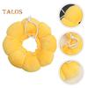 Cat Recovery Collar Sunflower Shape Soft Stuffed Neck Cone Adjustable Anti-Bite Lick Wound Healing Safety Collar After Surgery