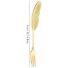 1Pcs Creative 304 Stainless Steel Spoon Feather Spoon Fork Coffee Spoon Christmas Gifts Kitchen Accessories Tableware Decoration