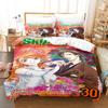 Skip Beat! Beding Set Single Twin Ful Quen King-Size Abmessungen Abmessungen Bettwäsche Set Erwachsene Kinder Schlafzimmer dreiteilige Anzüge 3D-Druck Anime Bett