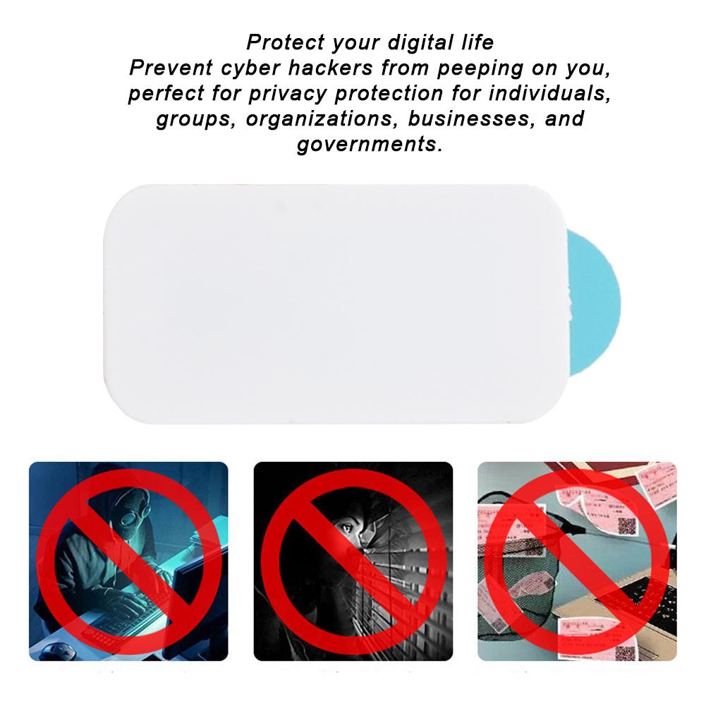 T10 Komputer Telefon Ochrona Prywatności Anti-peep Plastik Ultra cienka Osłona Kamery Uniwersalna (Biały)