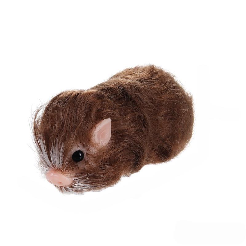 Simulation Hairy Pig Doll Soft Silicone Toy Realistic Animal Squeeze Decompression Stress Relief for Kids School Home Desk