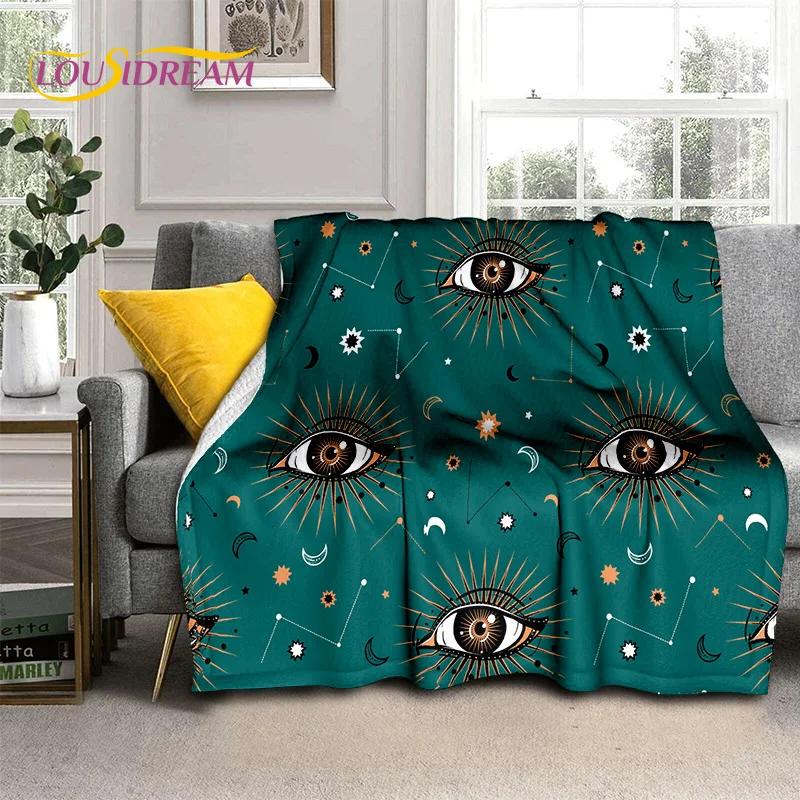 Evil Eye Turkey Blue Nazar Eye of Horus Soft Flannel Blanket for Beds Bedroom Sofa Picnic,Throw Blanket for Outdoor Leisure Gift
