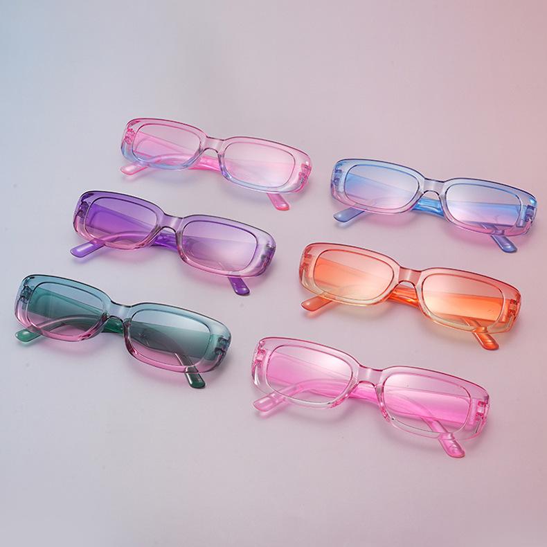 Wholesale New Fashion Candy Color Small Frame Sunglasses Men sun glasses Women Vintage Trendy Style Cross-border Eyewear