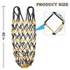 2Pcs/Set New Slow Feed Hay Net Large Capacity 40inch Horse Hay Bag Hanging Hay Feeder Bag for Horses Goat Sheep