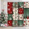 Weihnachtsfest Muster Duschvorhang mit 12 Haken Badezimmer Dekoration und Zubehör
