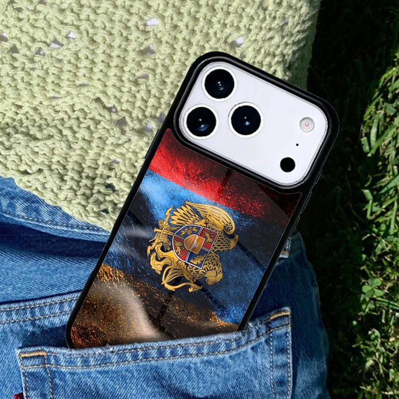 Armenia Coat Of Arms Flag Phone Case Cover for IPhone 11 12 13 14 15 16e 17 Pro Max Coque for IPhone 17 Air