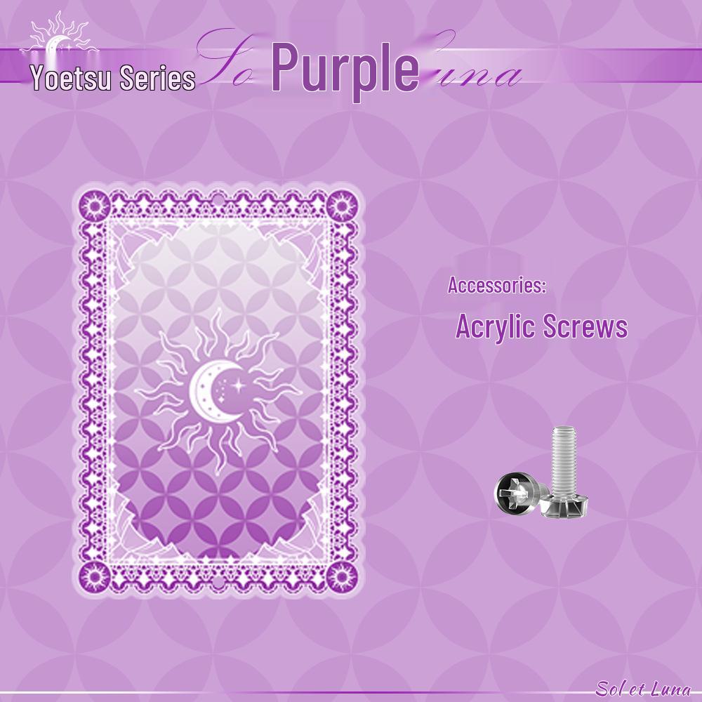 Yaoyue Series Acrylic Anime Card Display Frame with Colored Interlayer - Small Valley Beauty Storage Box