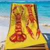 Art Colorful Lobster Ocean Towel Sports Quick Dry Travel Camping Gear Sandproof Soft Light Large Beach Towel