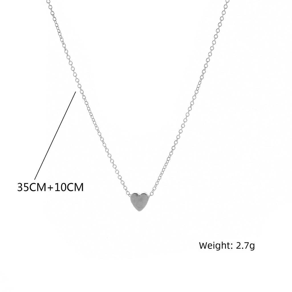 Elegante Pfirsichherz Schlüsselbeinkette - High-End, Schlicht, Kalter Stil für beste Freundinnen