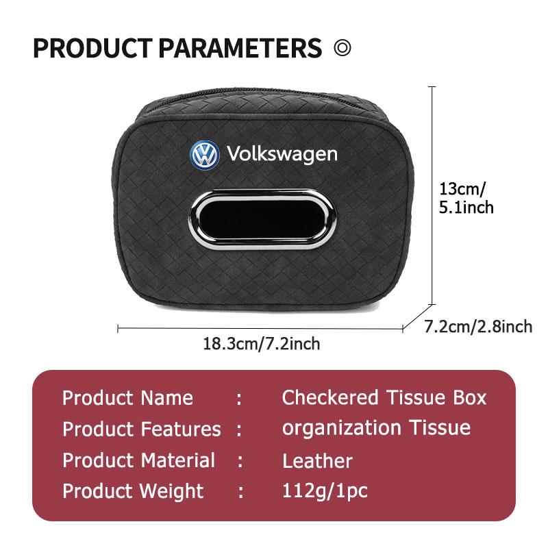 Car Paper Towel Bag Back Rest Hanging Tissue Box With Fix Strap For Volkswagen VW Golf 4 5 6 7 Polo Jetta Sagitar Magotan Passat Ce9