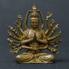 -Hand Tausendaugen Guanyin Bodhisattva Figur Mini Exquisit Tragbar Buddha Zen Tee Raum Dekoration