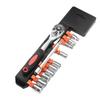 Cross-Border Little Fly 12-Piece 1/4 Socket & Ratchet Wrench Auto Repair Tool Set