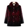 Women's One-Piece Grandma Style Mink Velvet Jacket – Versatile, Stylish, Autumn/Winter Top
