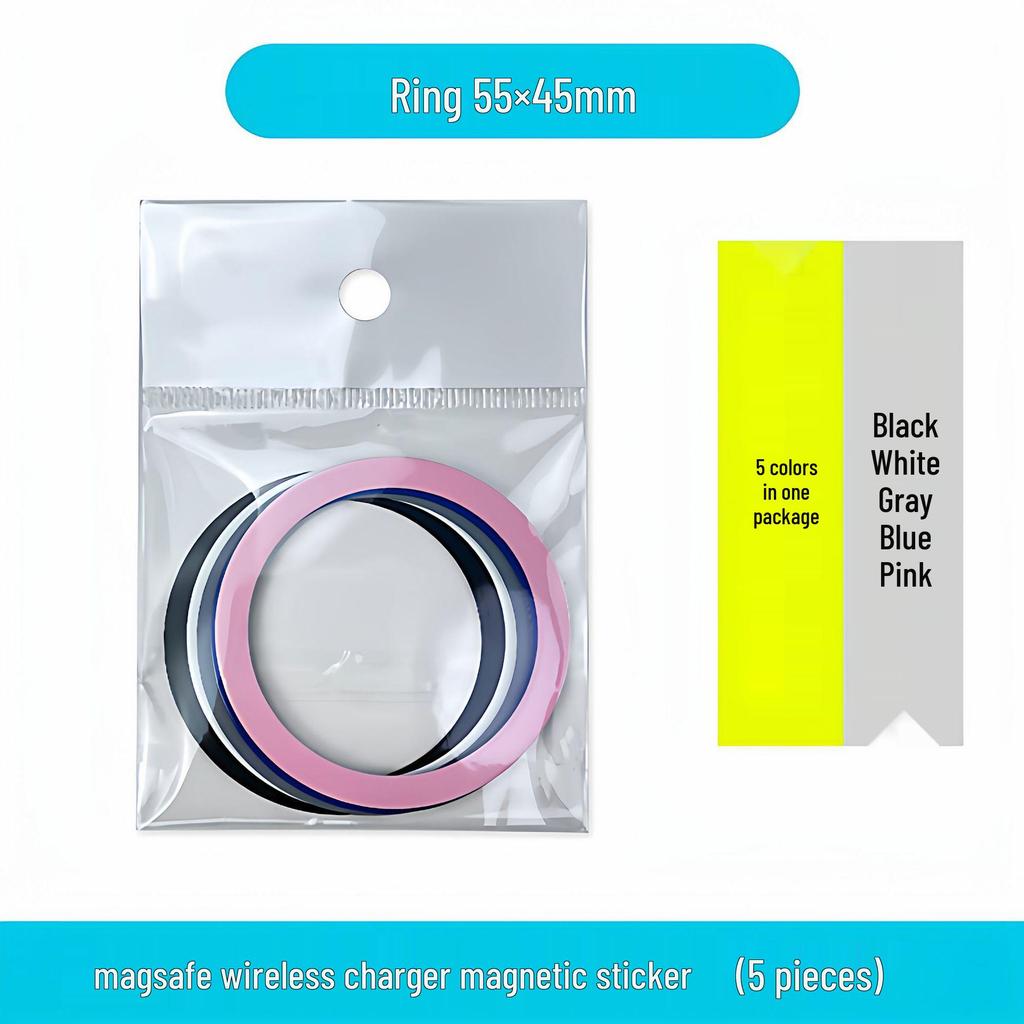 Οδηγός Μαγνητικής Φόρτισης MagSafe: Φύλλο Σιδήρου Θήκη Τηλεφώνου Αυτοκινήτου Βάση Ασύρματης Φόρτισης & Δαχτυλίδι Θήκης.