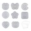 Moon Star Round Silicone Mold Quicksand Epoxy Casting Molds Resin Shaker Mold DIY Pendant Keychain Jewelry Making Mold