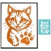 Silk Screen Printing Template Polyester Silkscreen Print Stencil for Printing on Clay Fabric Wood and Jewelry Making