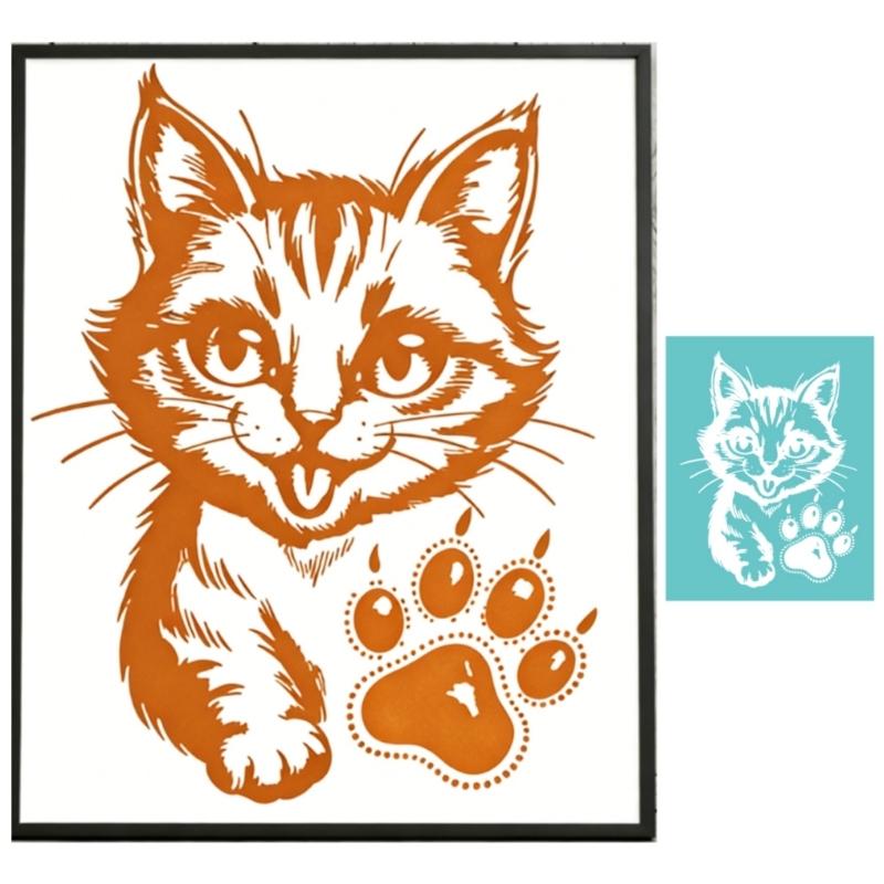 Silk Screen Printing Template Polyester Silkscreen Print Stencil for Printing on Clay Fabric Wood and Jewelry Making