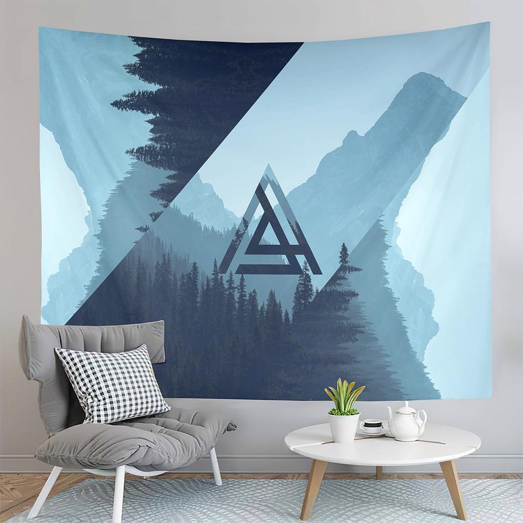 Abstract Snow Mountain Tapestry Nature Sunset Tapestry Purple Sky Tapestry Wall Hanging Tapestries Art Living Room Bedroom Dorm