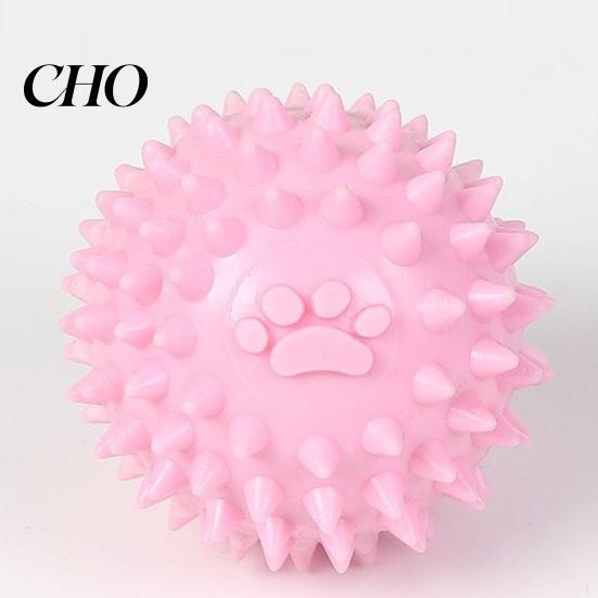 Soft Rubber Dog Toy Spike Ball Flexible TPR Cleans Teeth Massages Gums Reduces Pet Bad Breath Durable Interactive Chew for Dogs And Cats
