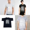 Worlds Greatest Farter Mens Funny Cotton Blend Tshirt Stylish Casual Dad Gift
