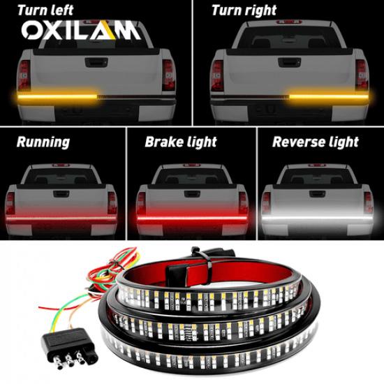 60" Tailgate LED Strip Bar Truck Stop Brake Turn Signal Tail Light For Ford F150
