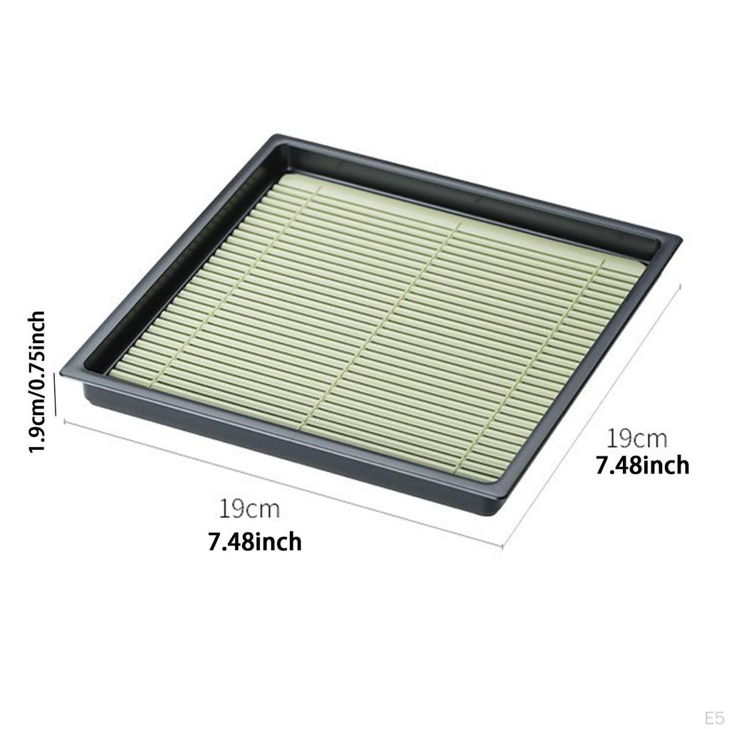 Cold Noodle Serving Platter with Drain Mat for Soba And Udon