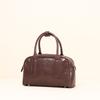 Leather Women'S Bag Bowling Bag Crystal Vegetable Tanned Tire Cowhide Boston Bag Versatile Crossbody Bag