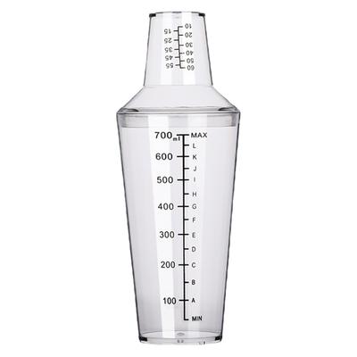 Sada koktejlových šejkrů s váhou 700 ml PC barmanský mixér odolný proti chladu a žáru pro mléčný čaj