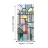 Static Cling Privacy Window Film Colorful Brick Decorative Window Stickers  Home Decoration