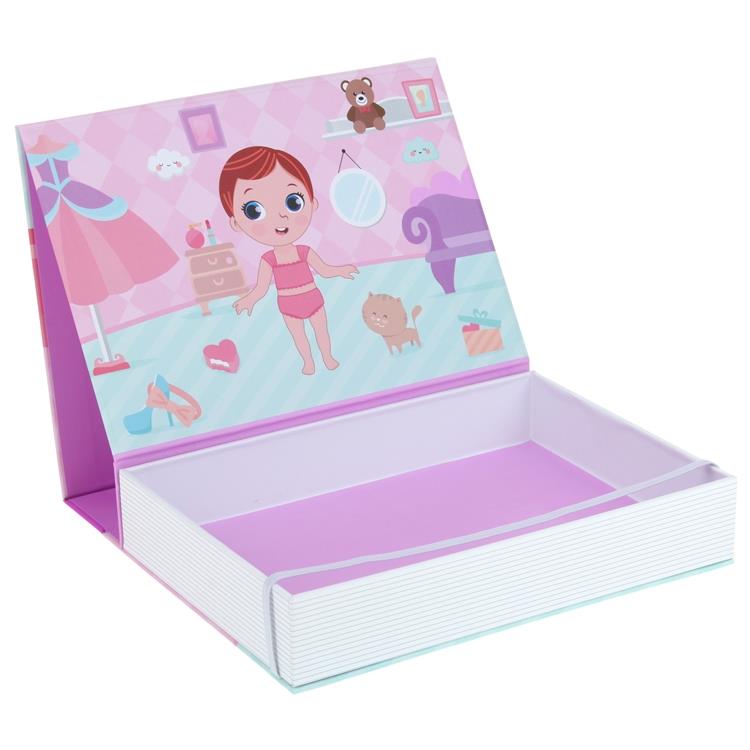 Układanka Magnetyczna Książka Ubieranka Puzzle Na Magnesy Lalka Ubrania