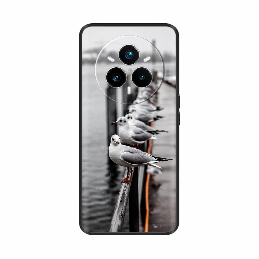 Für Realme 14 Pro Plus Hülle Rückseite Girly Mode Herz Blume Malerei Weiche TPU Hülle Fundas Für Oppo Realme 14 Pro+ Hüllen