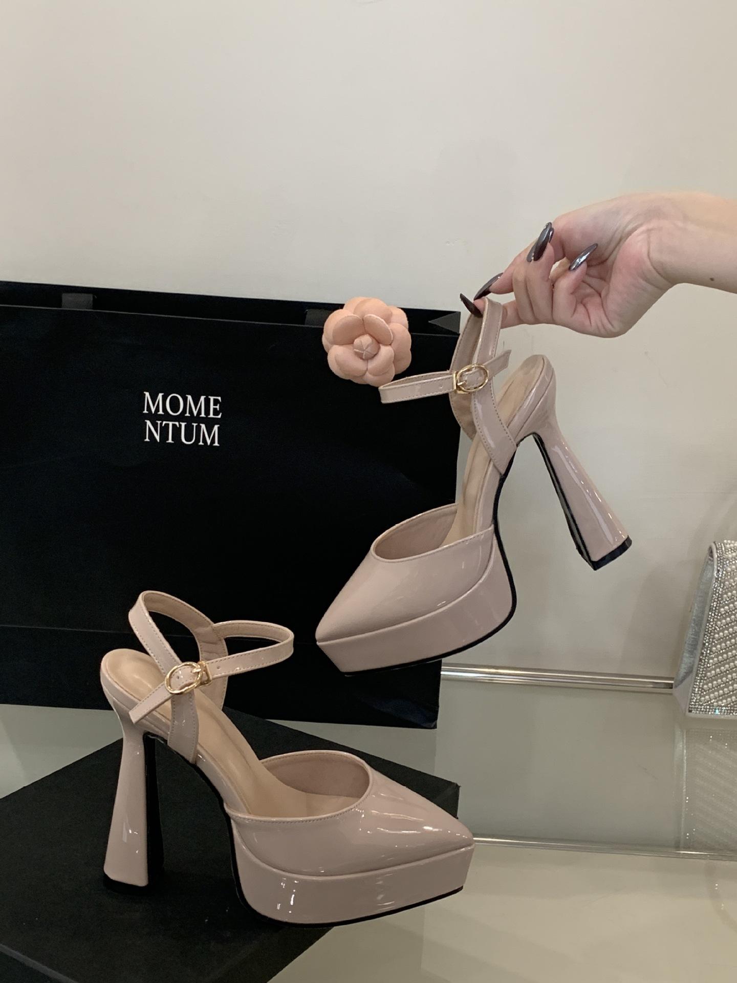 

Маленький рост, увеличивающие рост высокие каблуки 2025 весна и осень, толстый каблук с водной платформой, клубные туфли-босоножки на платформе 40 легкие хаки