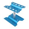RC Car Work Stand Aluminum Repair Workstation Model Repair Table With Accurate Scale 360 Degree Rotation Blue