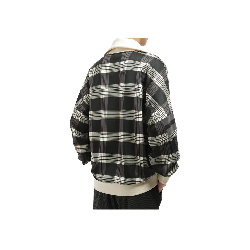 Puma X Rhude Xtg Collab High Neck Plaid Casual Knit Sweater Men Tops Black White 595341-02