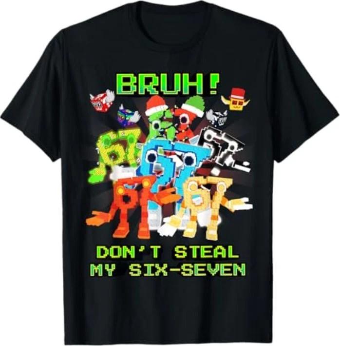 Bruh Don t Steal My 67 Six Seven Brainrot Meme T-Shirt M