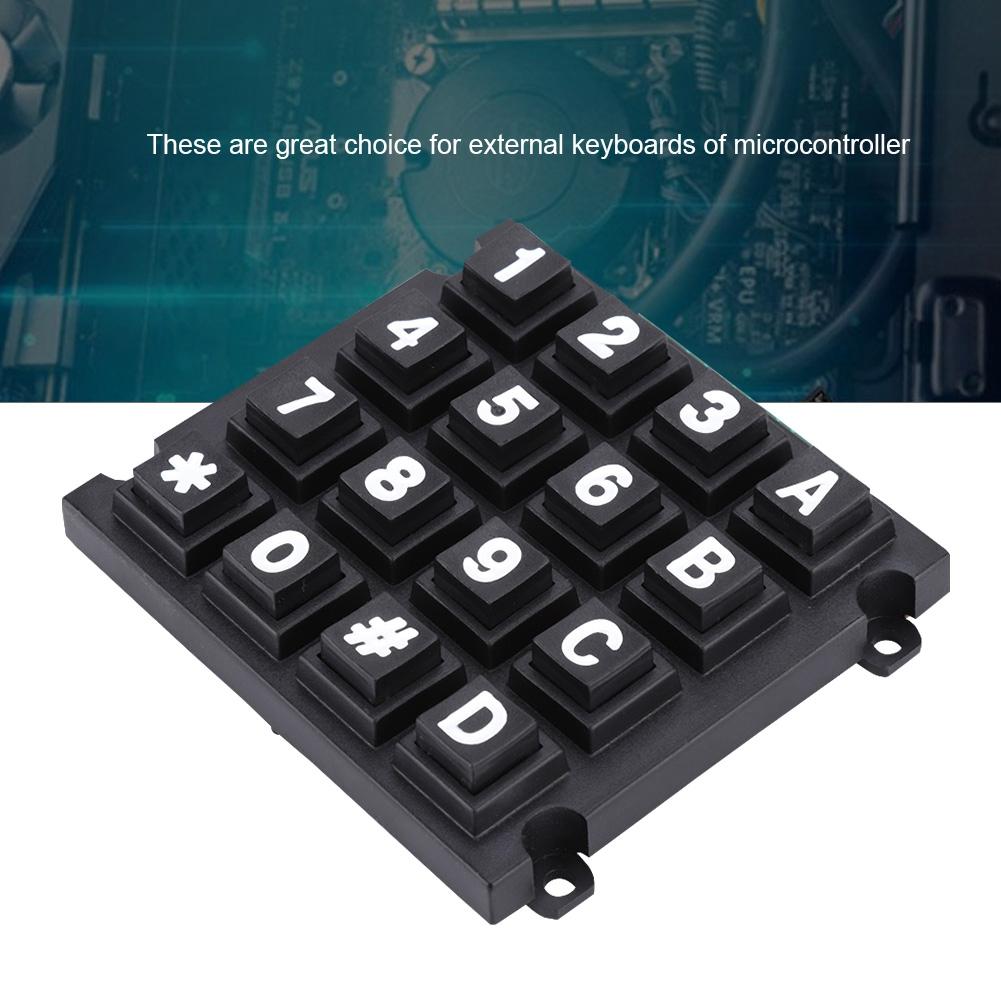 Keyboard Modules with 16 Keys 4x4 Push Buttons External Big Keypad for MCU