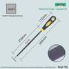 Half-Round Triangle Flat Steel File Set for Woodworking & Metal Grinding, Coarse/Medium/Fine Teeth