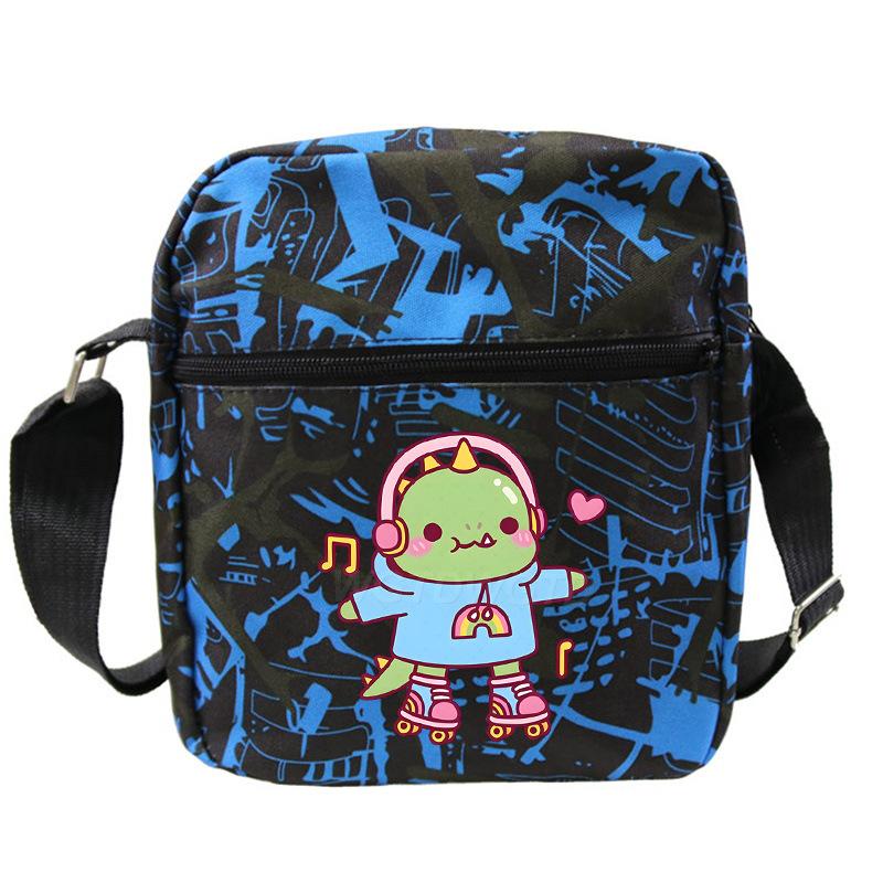 Cute printed shoulder bag casual multi-functional oblique span bag small bag student stationery bag