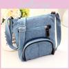 Denim Crossbody Bag For Women With Zipper Closure And Inner Pouch For Casual Daily Use