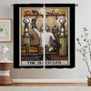 Terror Tarot Modern Living Room Curtains for Camera Tulle in Kitchen Curtains 2 Pieces Window Home and Decoration Curtain Rods