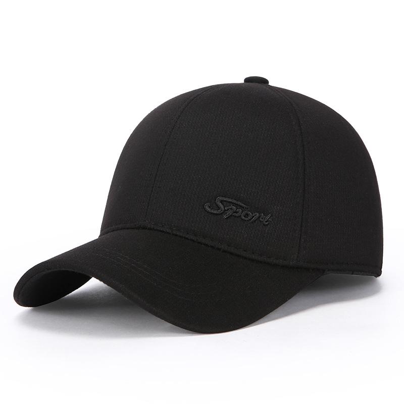 Baseball Cap Autumn Winter Men's Warm Caps Outdoor Cold-Proof Cotton Cap