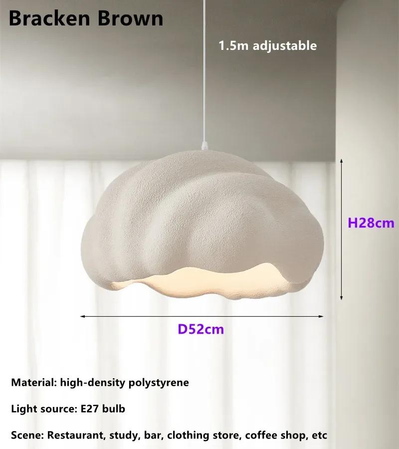 Nordic Cream Style Bar Bedroom Chandelier Fixture Model Room Bar Decorative Lights French Dining Room Wabi Sabi LED Pendant Lamp