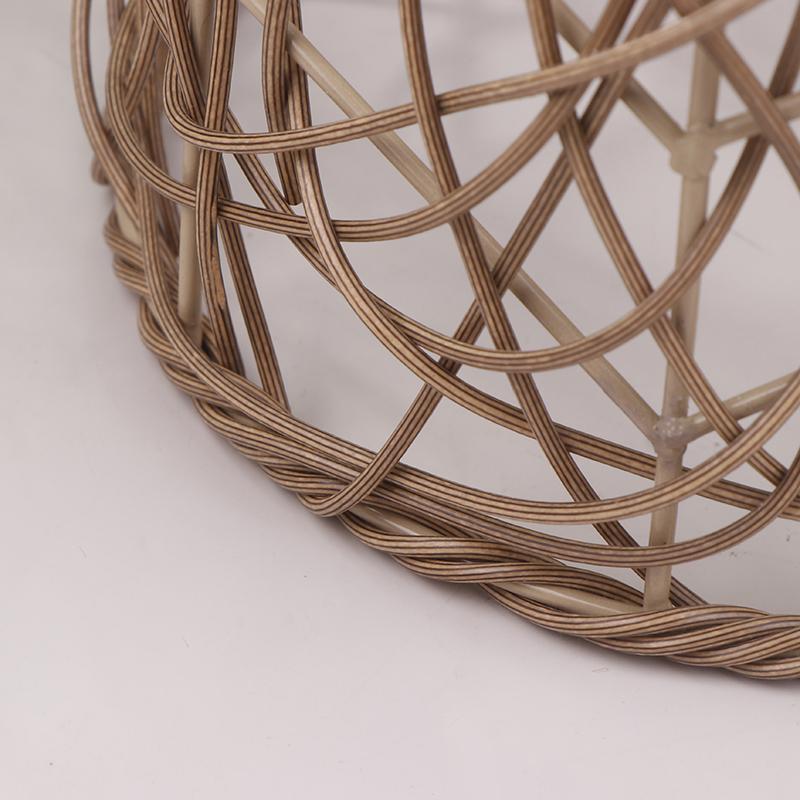 Taklit Rattan Dokuma Sanat Abajur Plastik Rattan Avize Abajuru B & B Otel Restoran Asılı Üst Düzey Aydınlatma