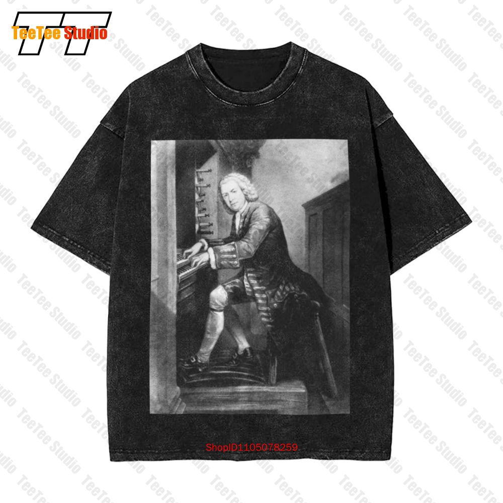 Johann Sebastian Bach Composer Music Teacher Vintage Oversized TShirt WX S